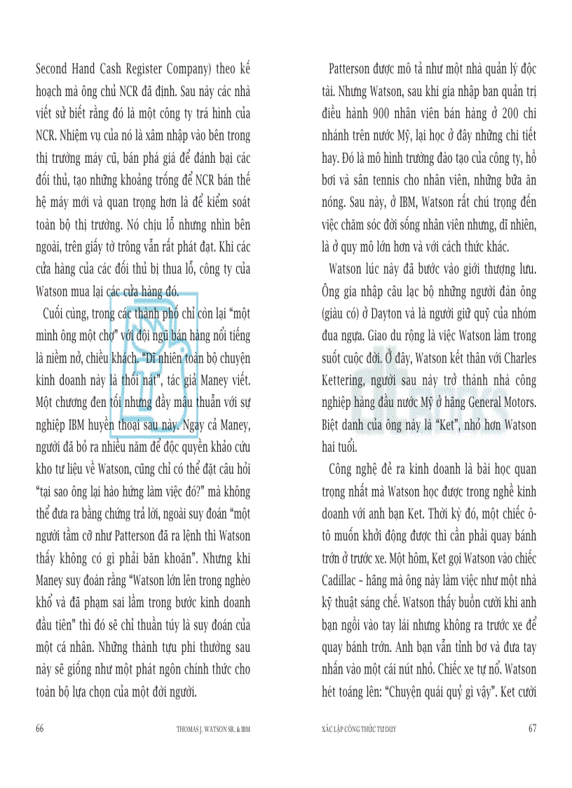 image for page Thomas J Watson Sr IBM Xác lập công thức tư duy