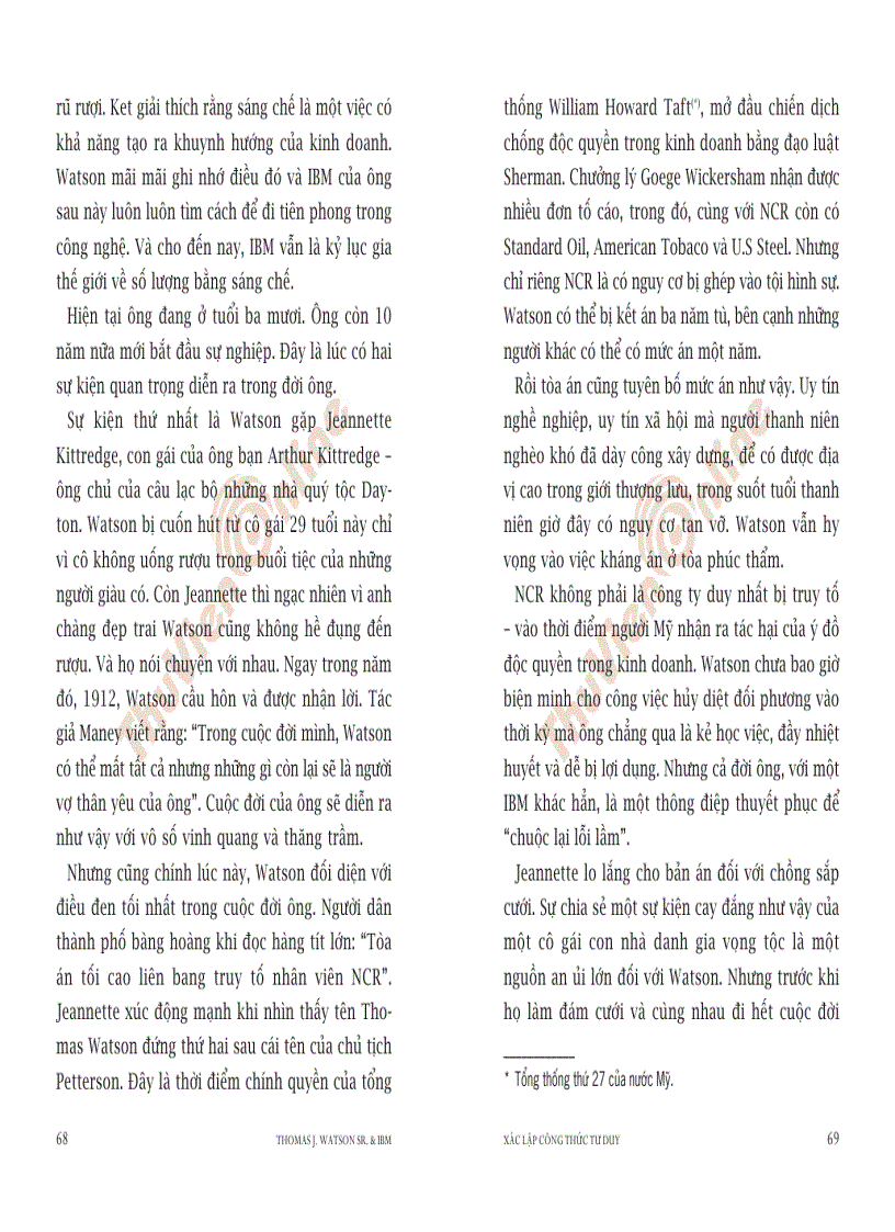 image for page Thomas J Watson Sr IBM Xác lập công thức tư duy