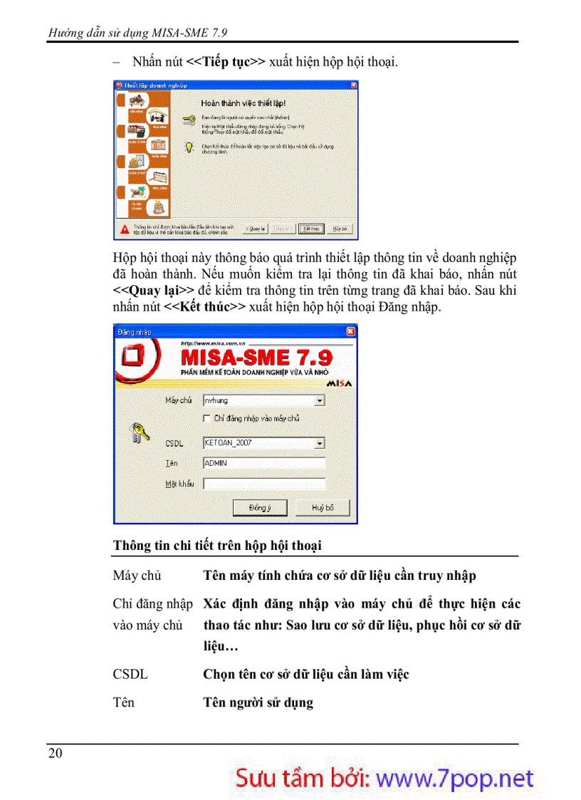 image for page Hướng dẫn sử dụng phần mềm kế toán MISA 7 9
