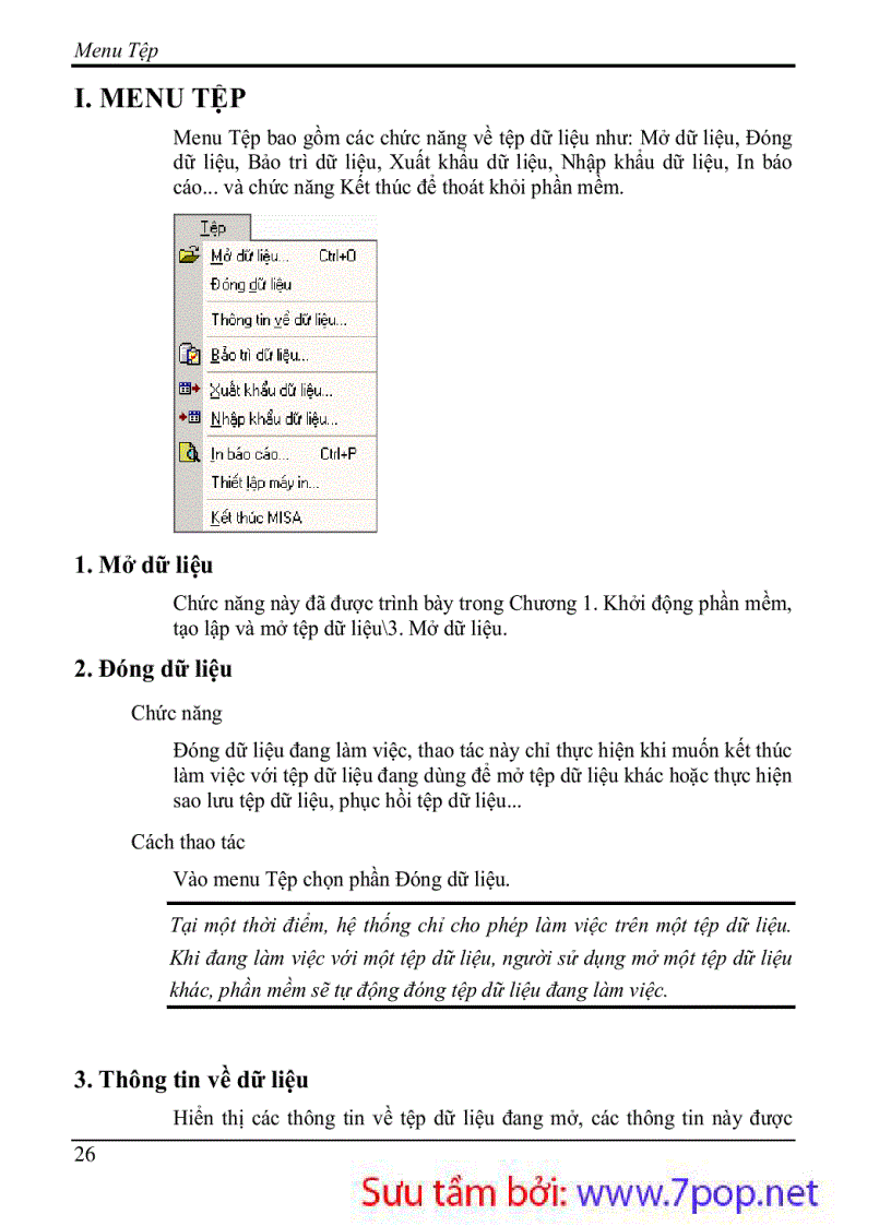 image for page Hướng dẫn sử dụng phần mềm kế toán MISA 7 9