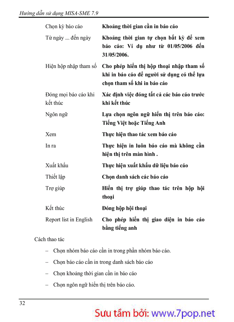 image for page Hướng dẫn sử dụng phần mềm kế toán MISA 7 9
