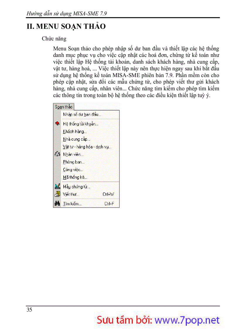 image for page Hướng dẫn sử dụng phần mềm kế toán MISA 7 9