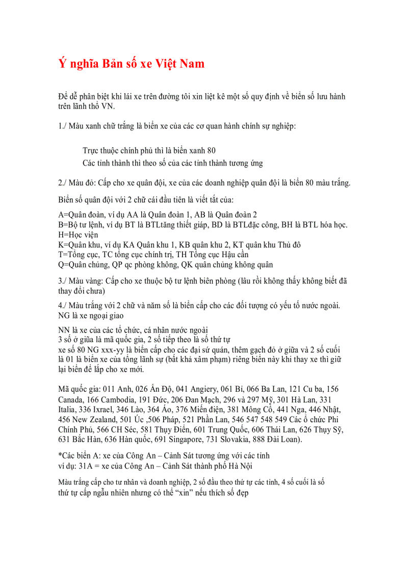 image for page Ý nghĩa bản số xe Việt Nam