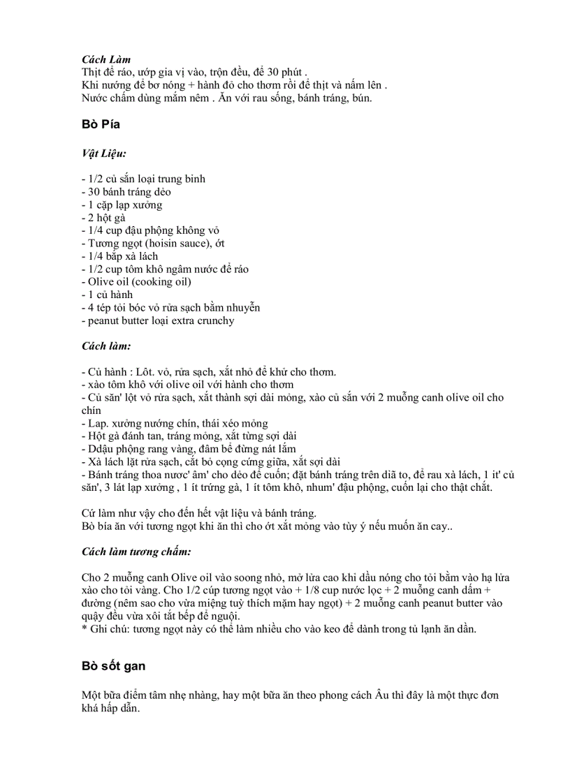 image for page Các món ăn chế biến từ thịt bò