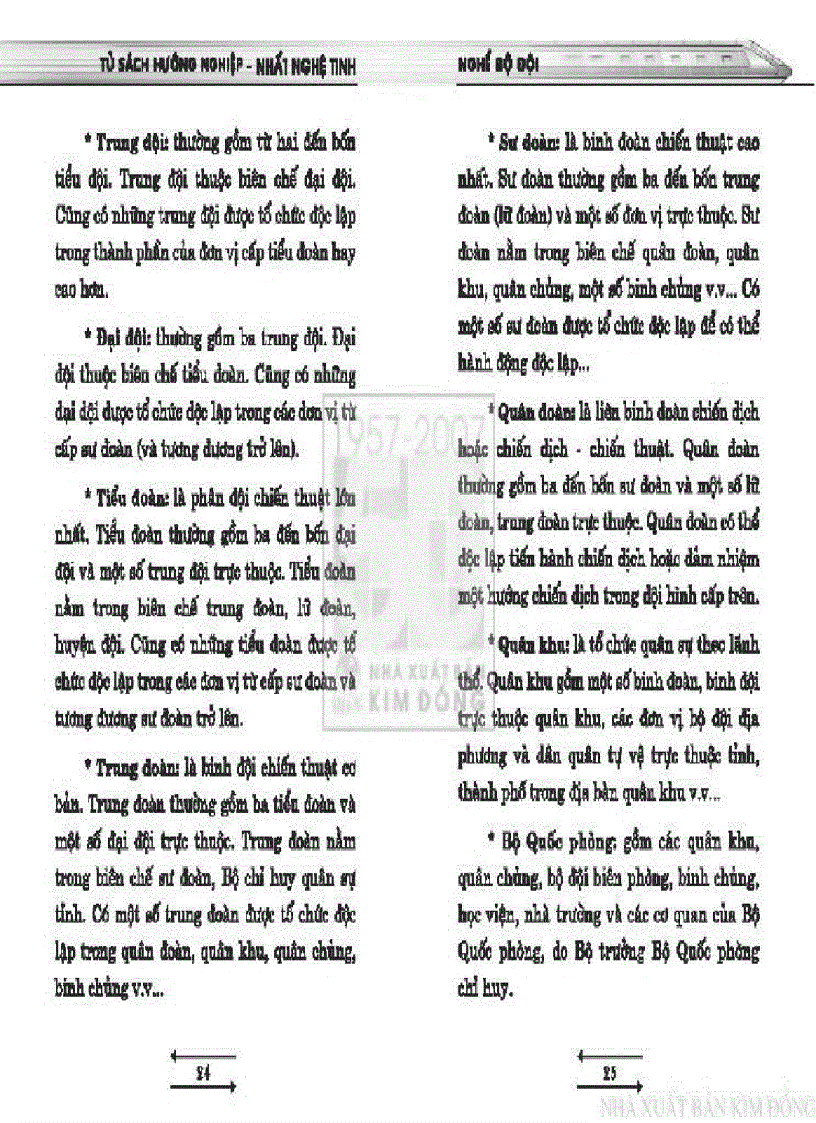 image for page Tủ sách hướng nghiệp Nghề Bộ đội