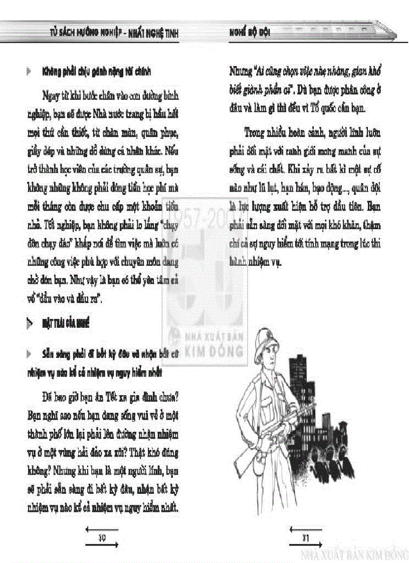 image for page Tủ sách hướng nghiệp Nghề Bộ đội