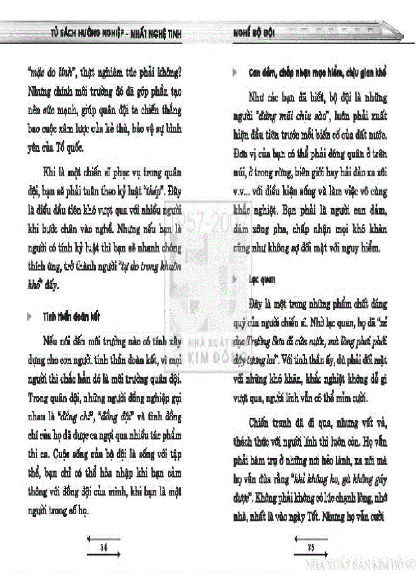 image for page Tủ sách hướng nghiệp Nghề Bộ đội