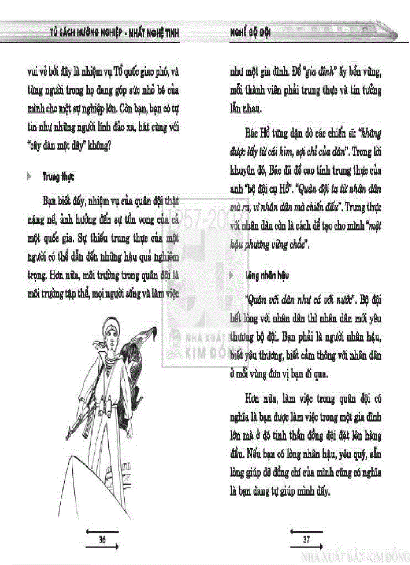 image for page Tủ sách hướng nghiệp Nghề Bộ đội