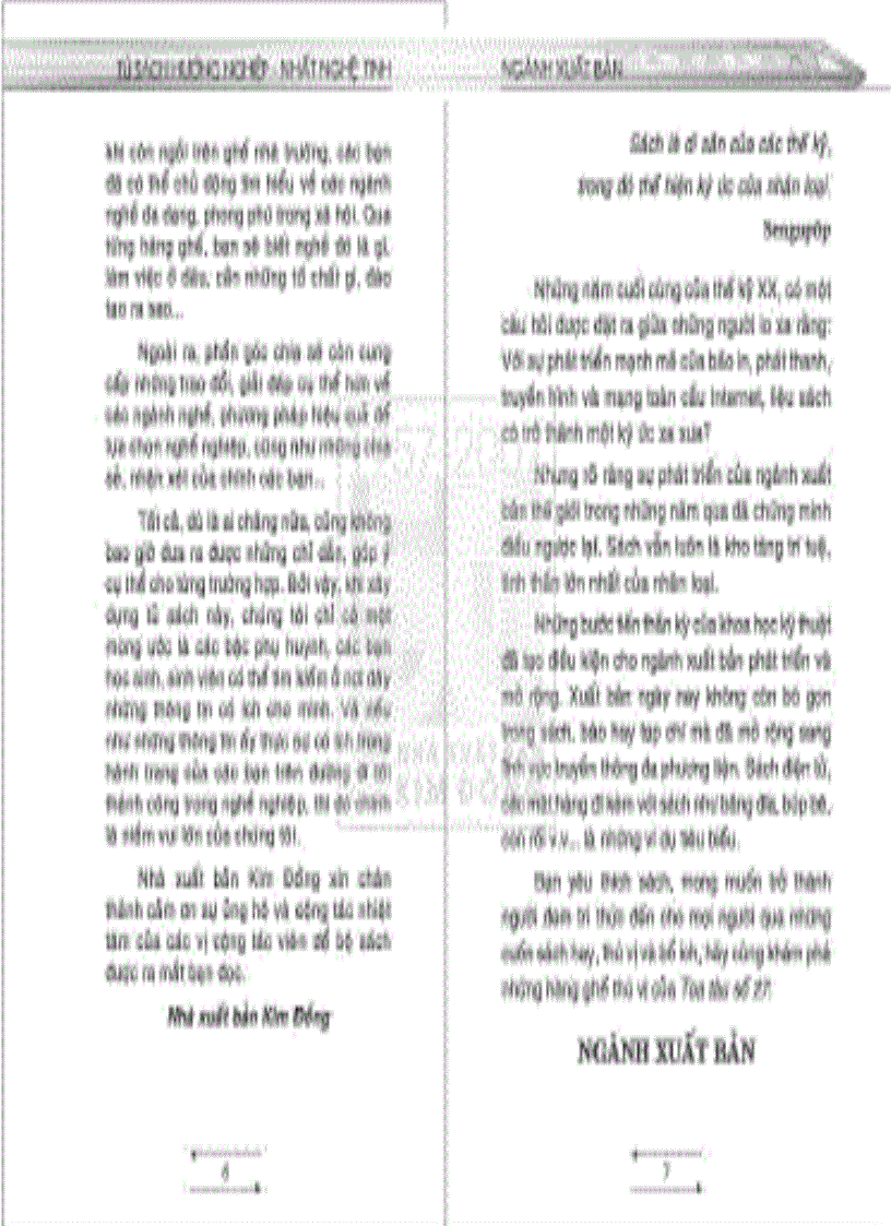 image for page Tủ sách hướng nghiệp Ngành Xuất bản