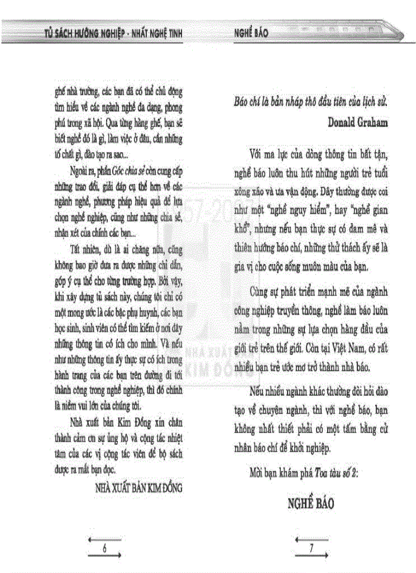 image for page Tủ sách hướng nghiệp Nghề báo