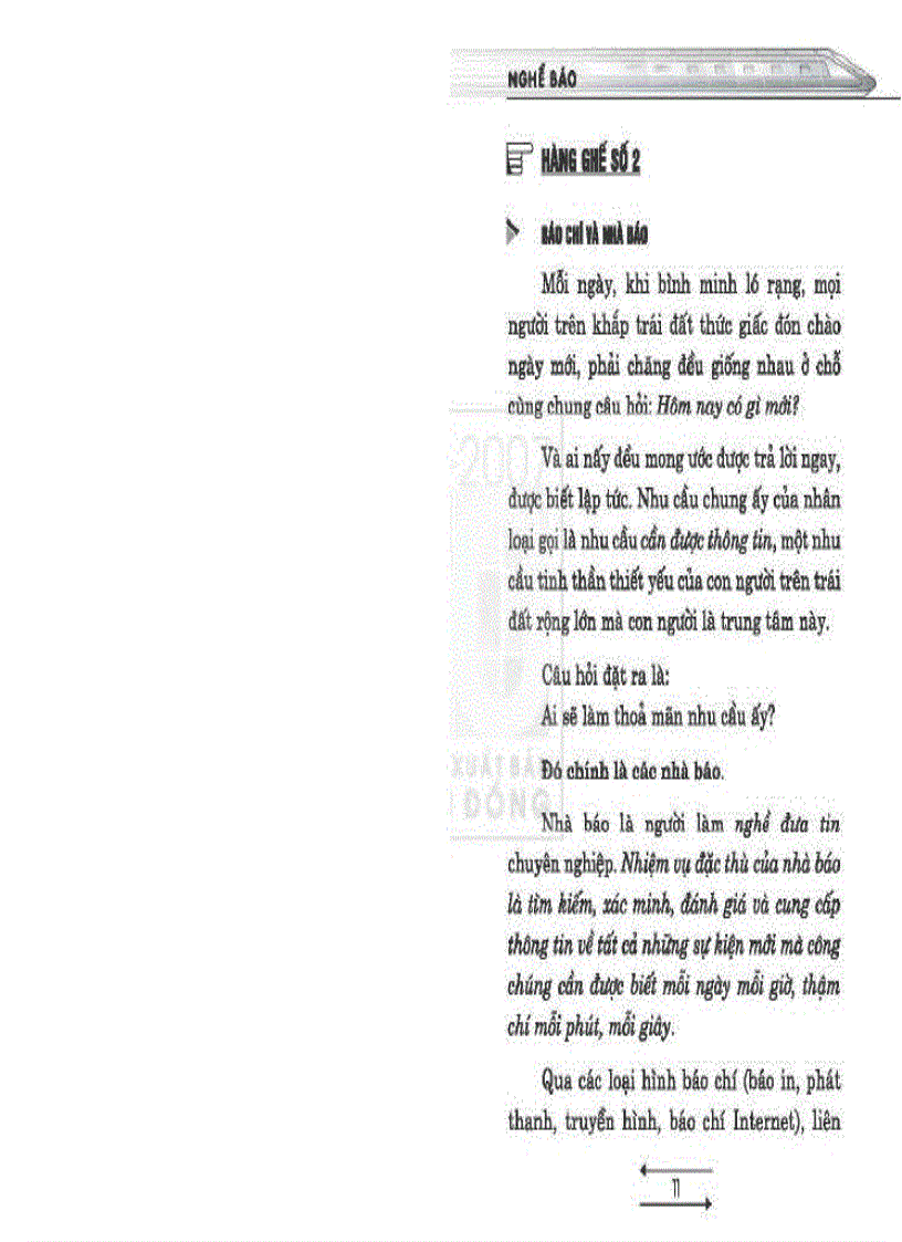 image for page Tủ sách hướng nghiệp Nghề báo