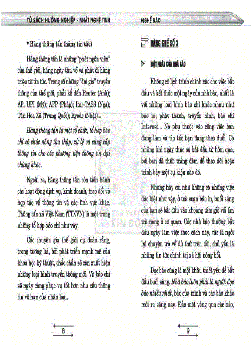 image for page Tủ sách hướng nghiệp Nghề báo