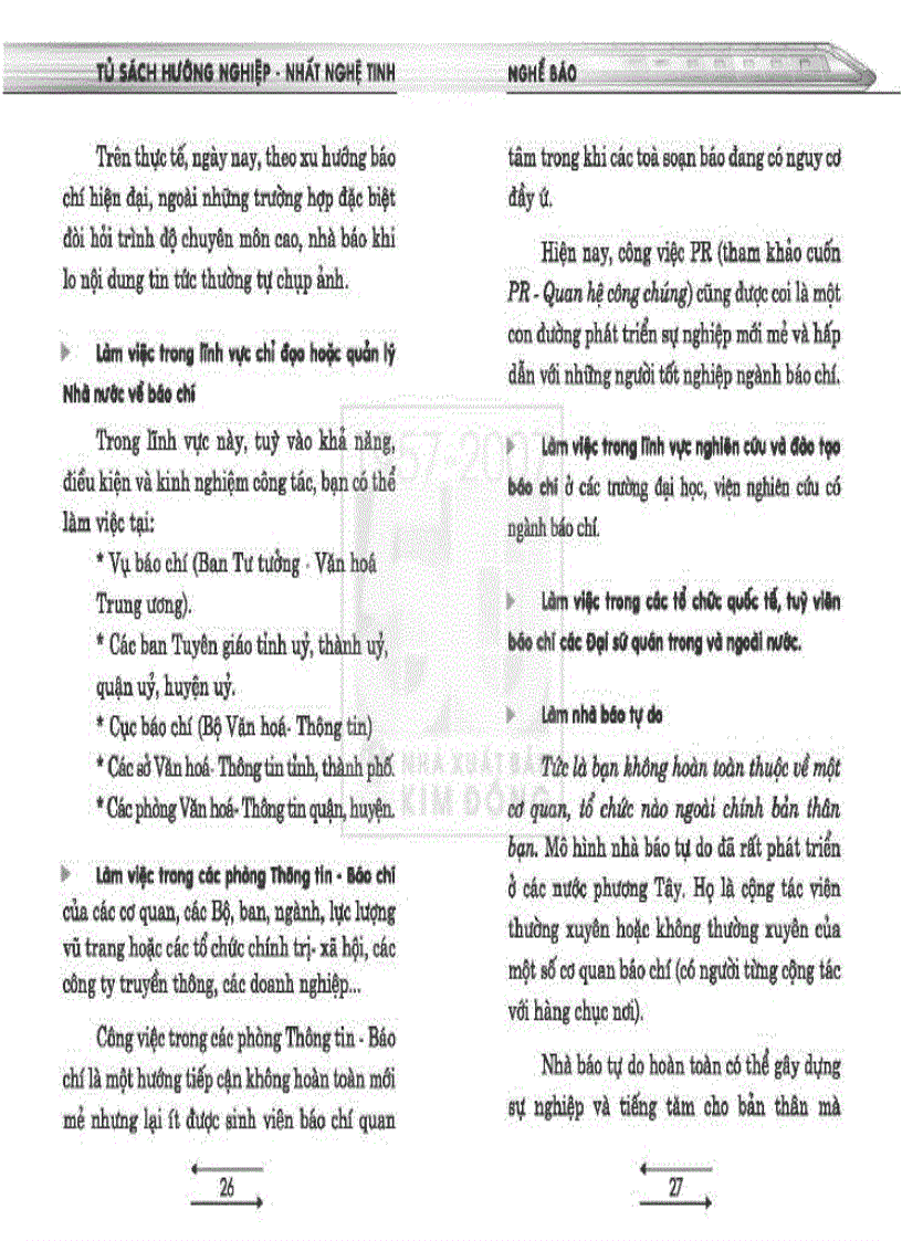 image for page Tủ sách hướng nghiệp Nghề báo