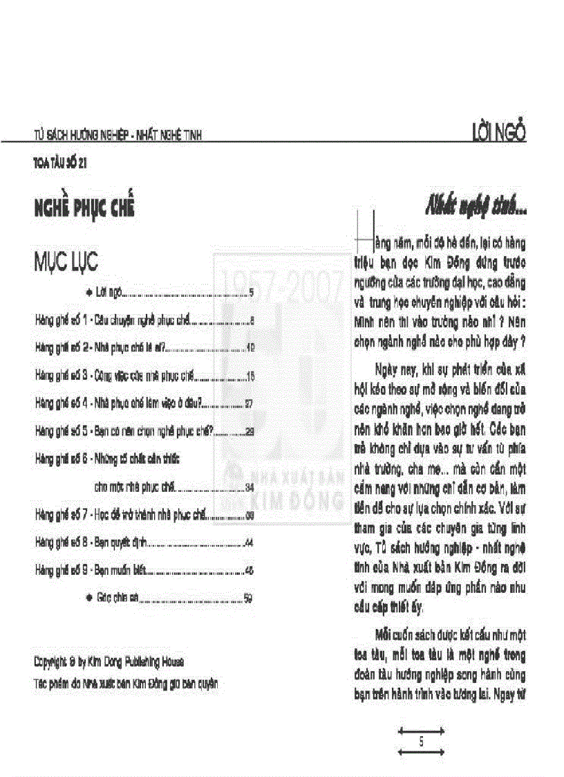 image for page Tủ sách hướng nghiệp Nghề Phục chế