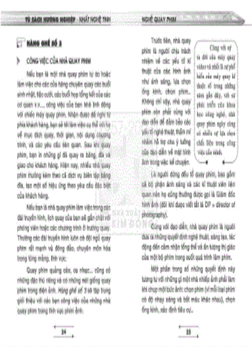 image for page Tủ sách hướng nghiệp Nghề Quay phim