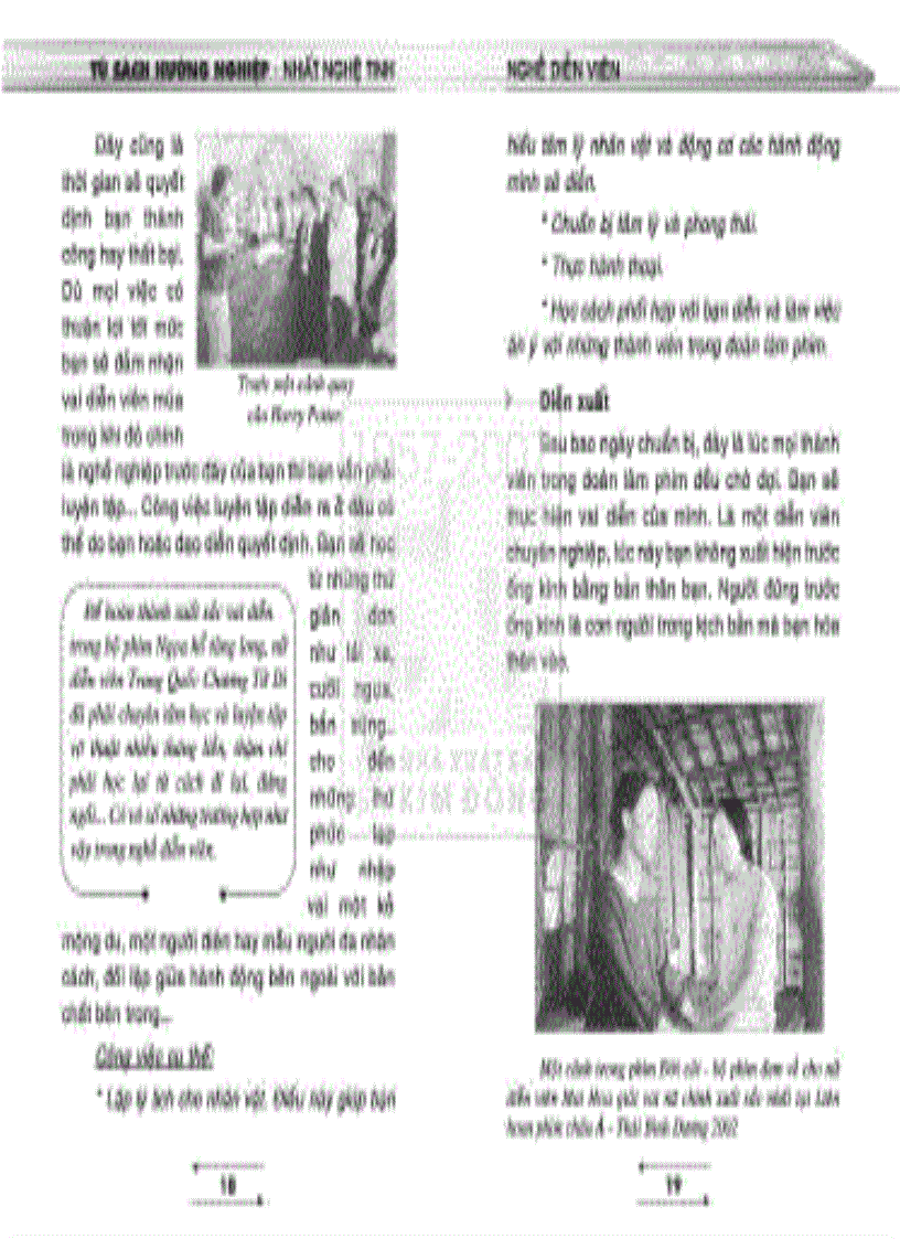 image for page Tủ sách hướng nghiệp Nghề Diễn viên