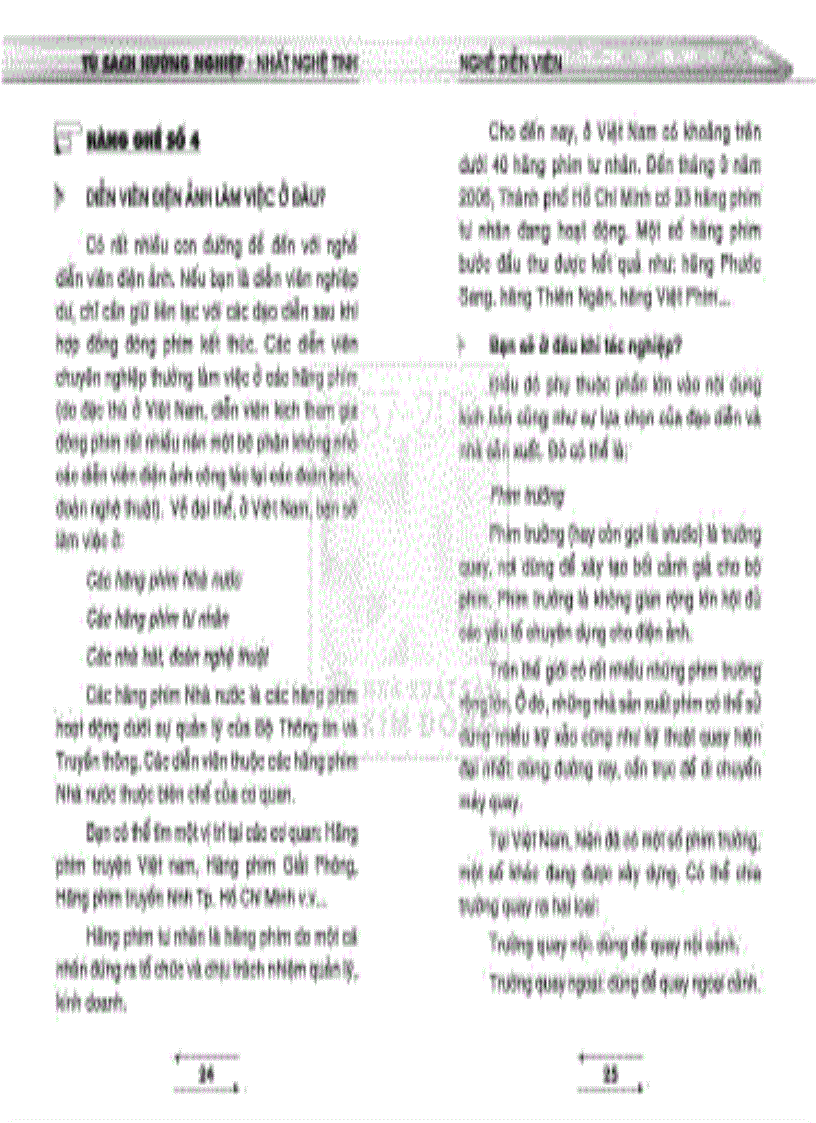 image for page Tủ sách hướng nghiệp Nghề Diễn viên