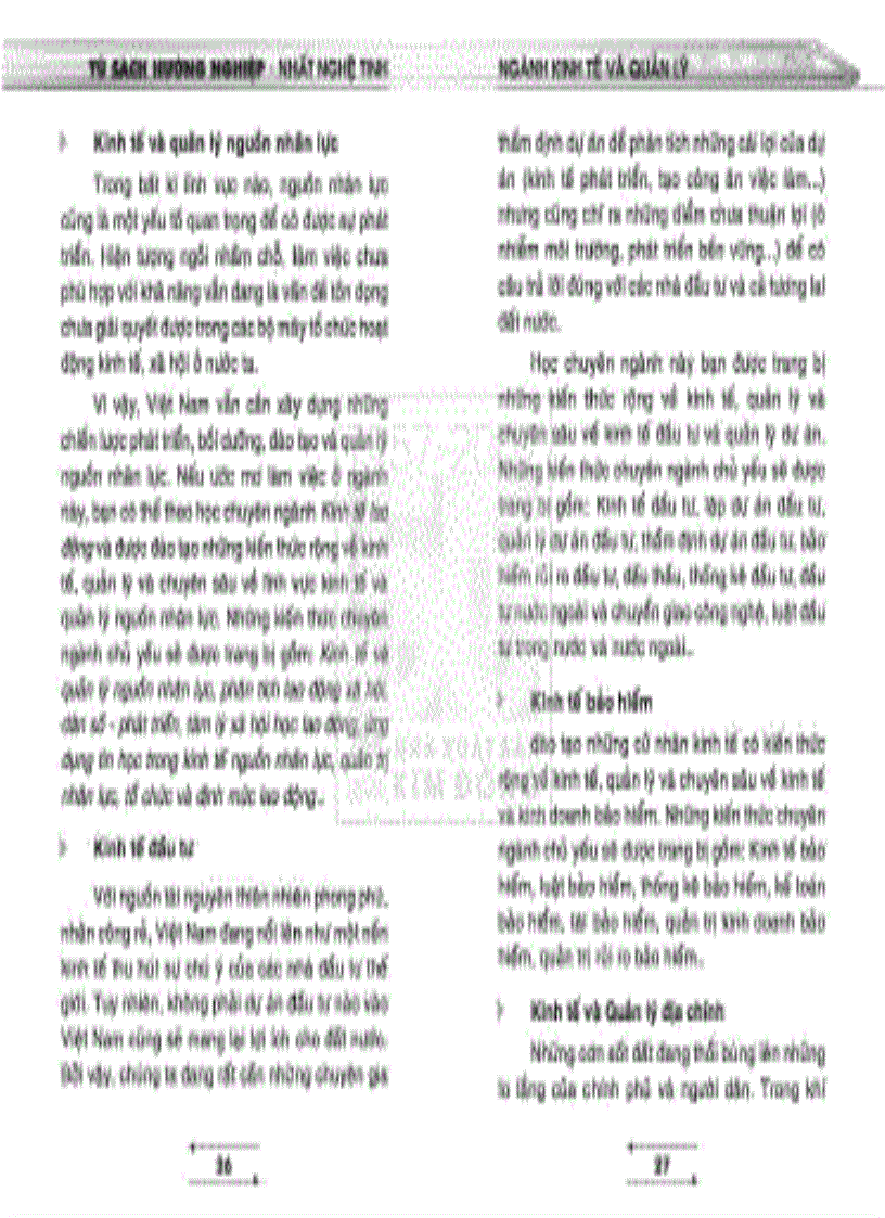 image for page Tủ sách hướng nghiệp Ngành Kinh tế và Quản lý