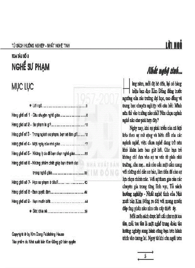 image for page Tủ sách hướng nghiệp Ngành Sư phạm