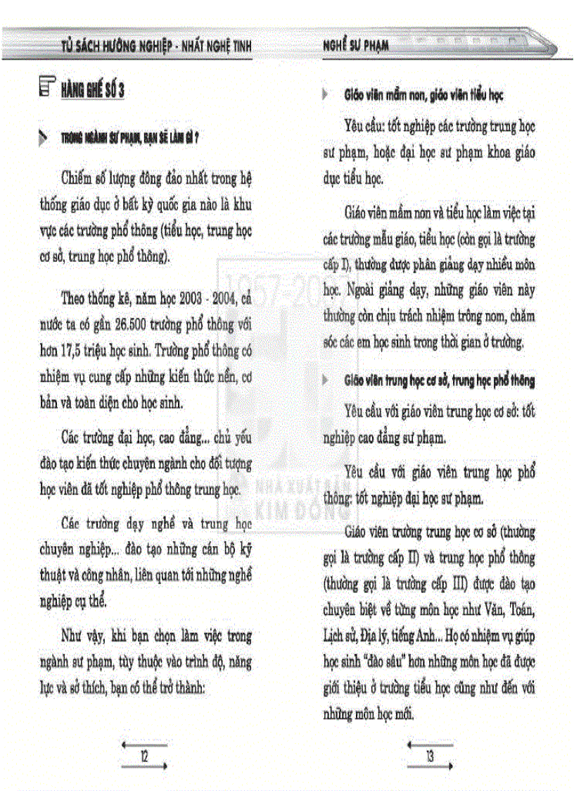 image for page Tủ sách hướng nghiệp Ngành Sư phạm