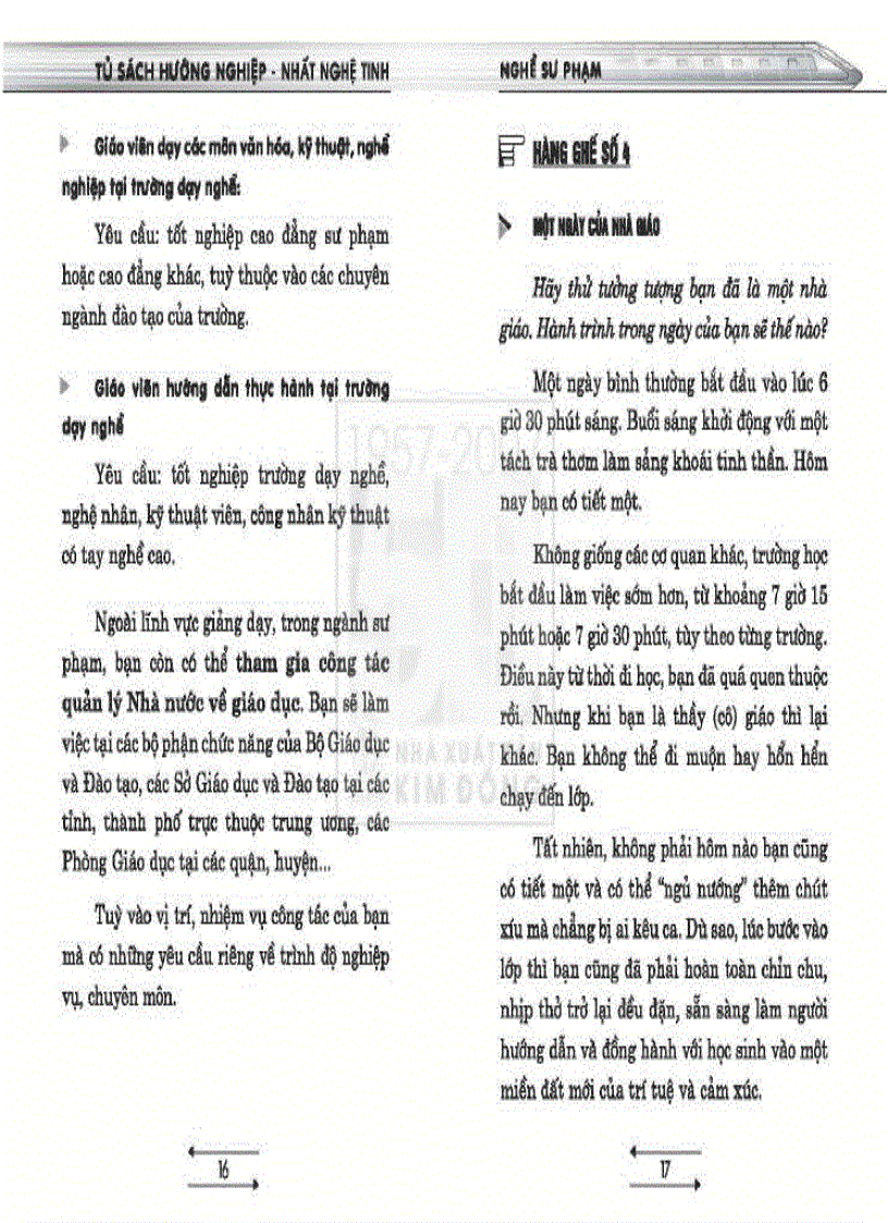 image for page Tủ sách hướng nghiệp Ngành Sư phạm