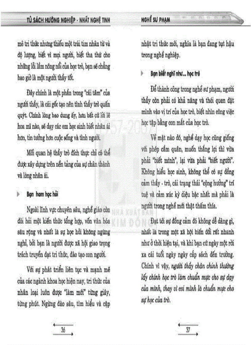 image for page Tủ sách hướng nghiệp Ngành Sư phạm