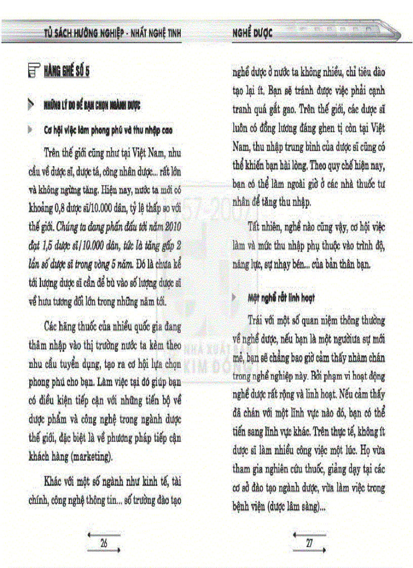 image for page Tủ sách hướng nghiệp Nghề Dược