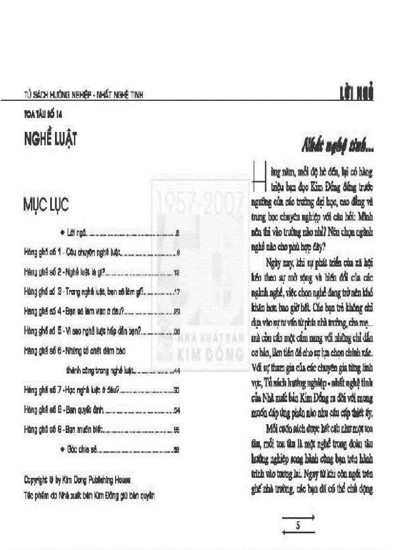 image for page Tủ sách hướng nghiệp Nghề Luật