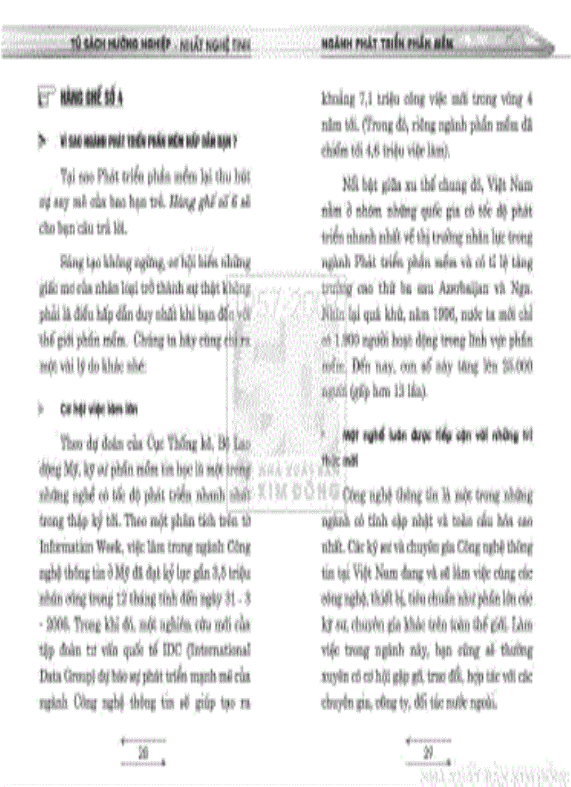 image for page Tủ sách hướng nghiệp Ngành Phát triển phần mềm