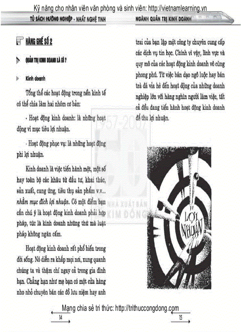 image for page Tủ sách hướng nghiệp Ngành Quản trị kinh doanh