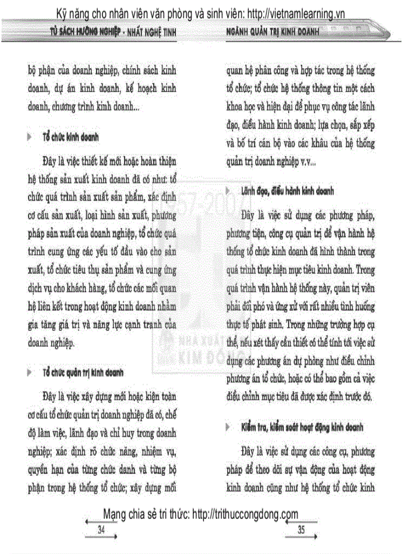 image for page Tủ sách hướng nghiệp Ngành Quản trị kinh doanh