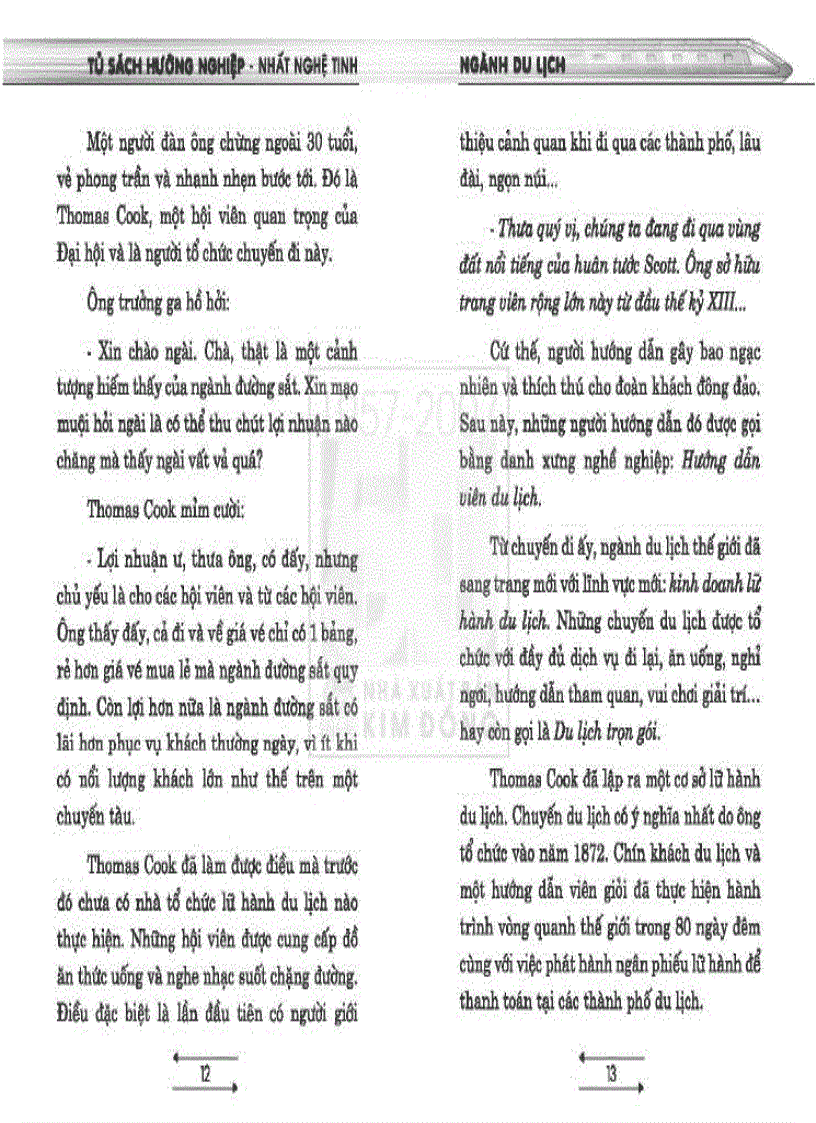 image for page Tủ sách hướng nghiệp Ngành Du lịch