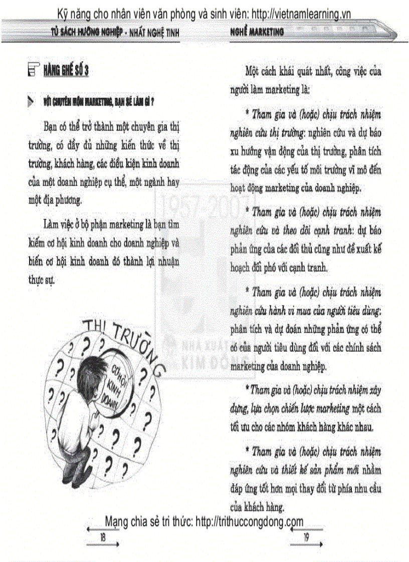 image for page Tủ sách hướng nghiệp Nghề Marketing