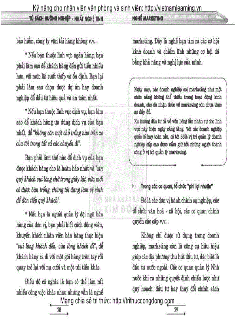 image for page Tủ sách hướng nghiệp Nghề Marketing