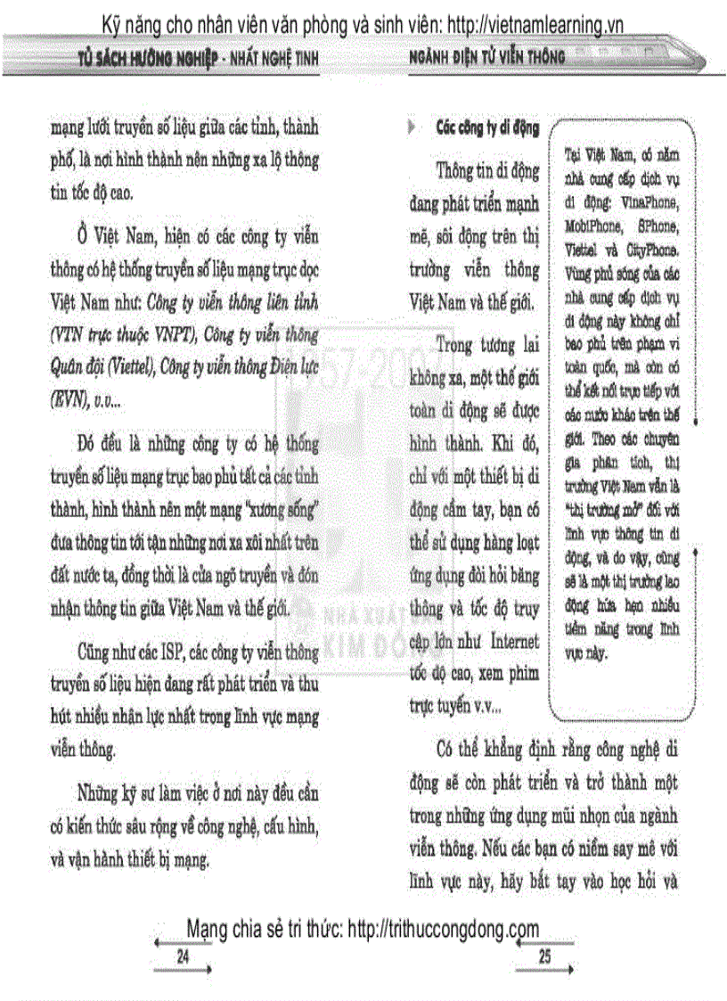 image for page Tủ sách hướng nghiệp Ngành Điện tử viễn thông