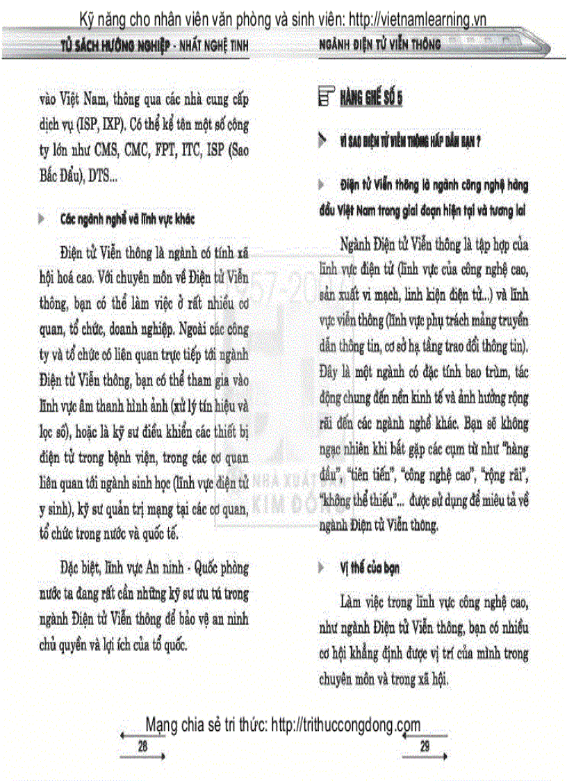 image for page Tủ sách hướng nghiệp Ngành Điện tử viễn thông
