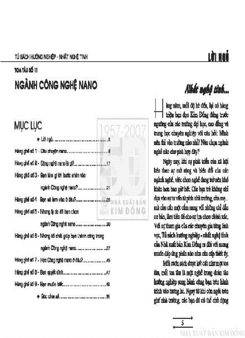 image for page Tủ sách hướng nghiệp Ngành Công nghệ Nano
