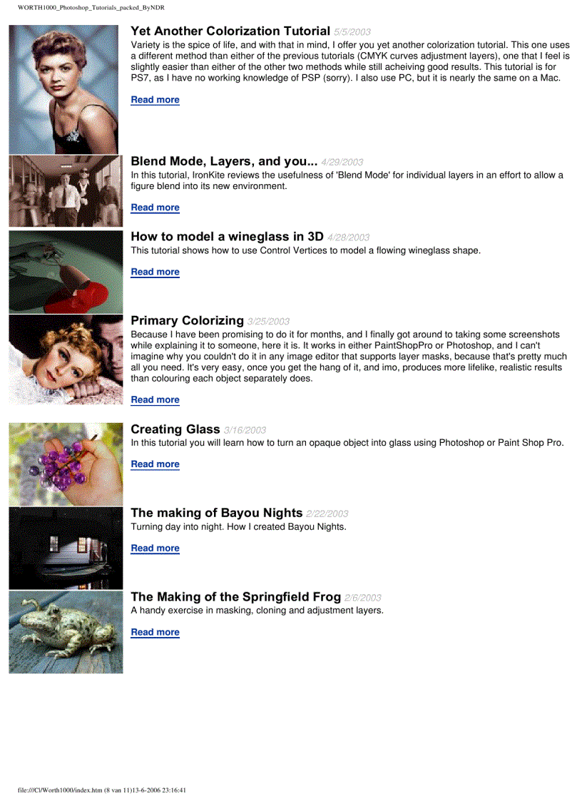 image for page Worth 1000 Photoshop Tricks