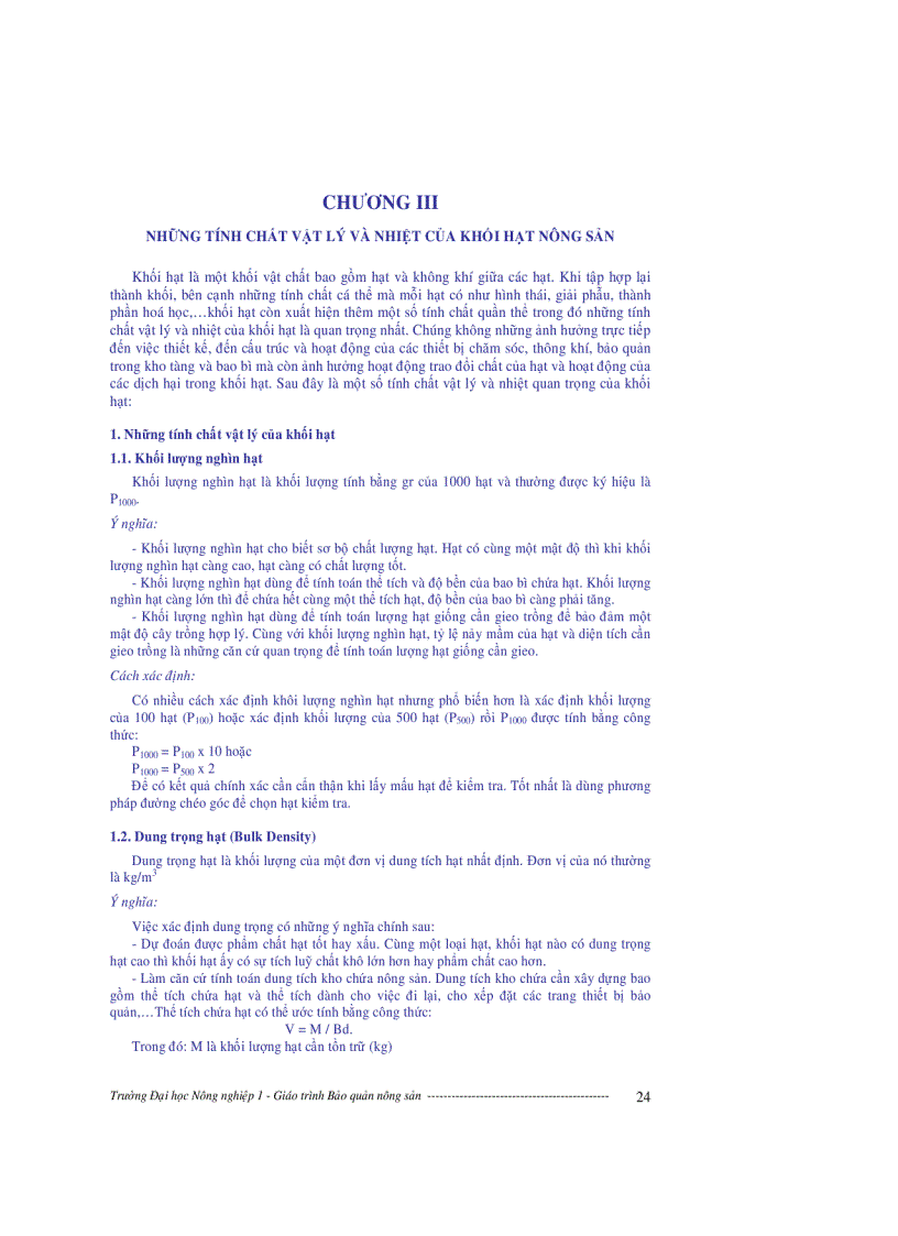 image for page Giáo trình bảo quản nông sản