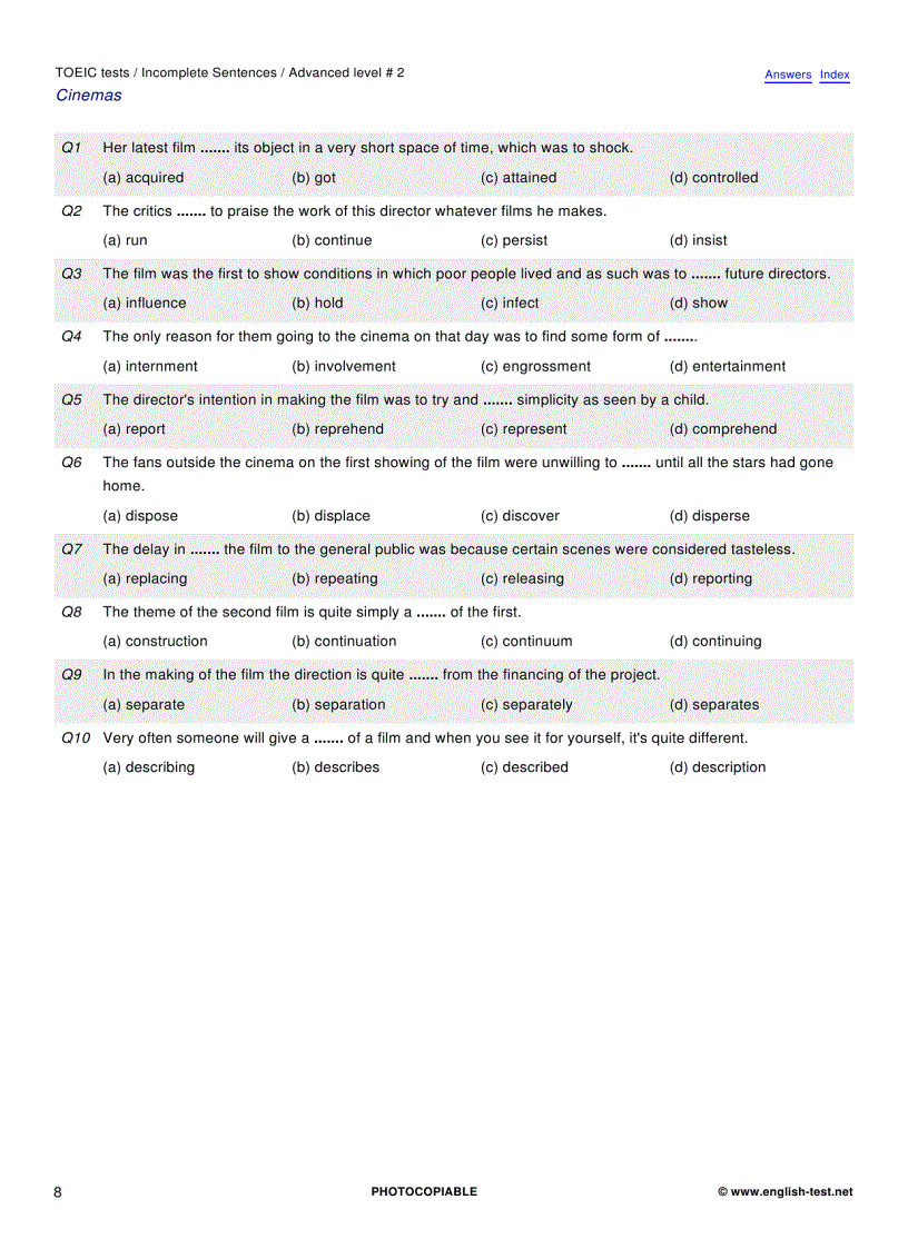 image for page 100 TOEIC Preparation Tests