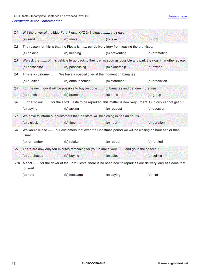 image for page 100 TOEIC Preparation Tests