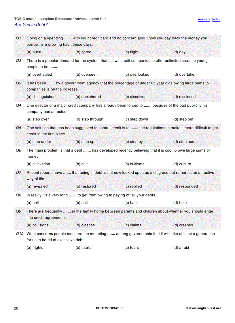image for page 100 TOEIC Preparation Tests