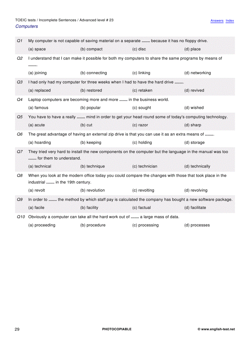 image for page 100 TOEIC Preparation Tests