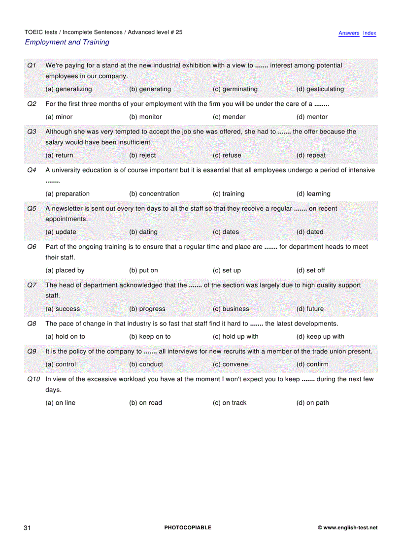 image for page 100 TOEIC Preparation Tests