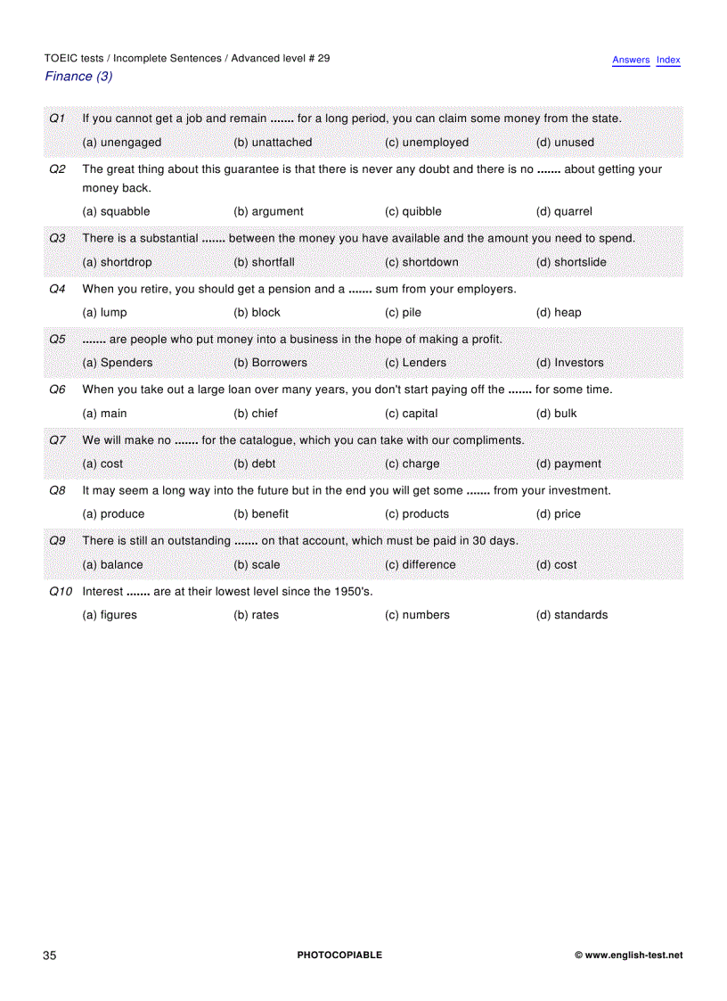 image for page 100 TOEIC Preparation Tests