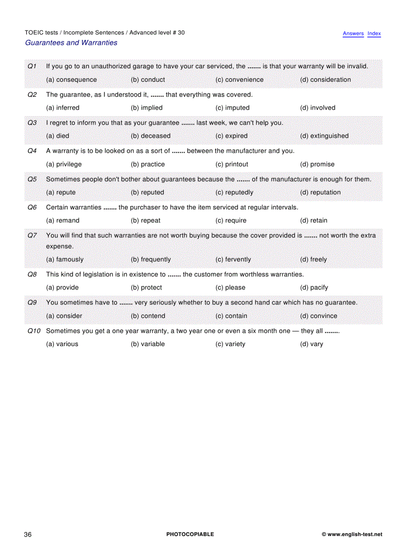 image for page 100 TOEIC Preparation Tests
