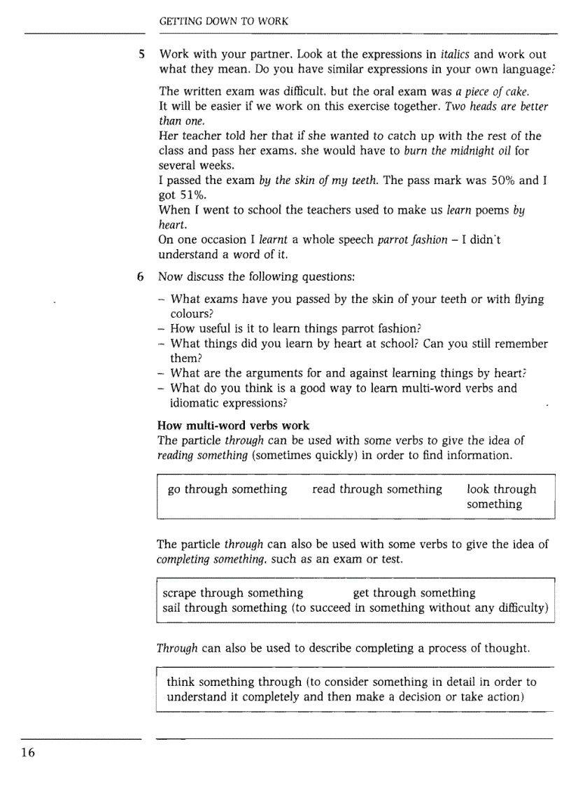 image for page Headway Phrasal Verbs and Idioms Upper Intermediate