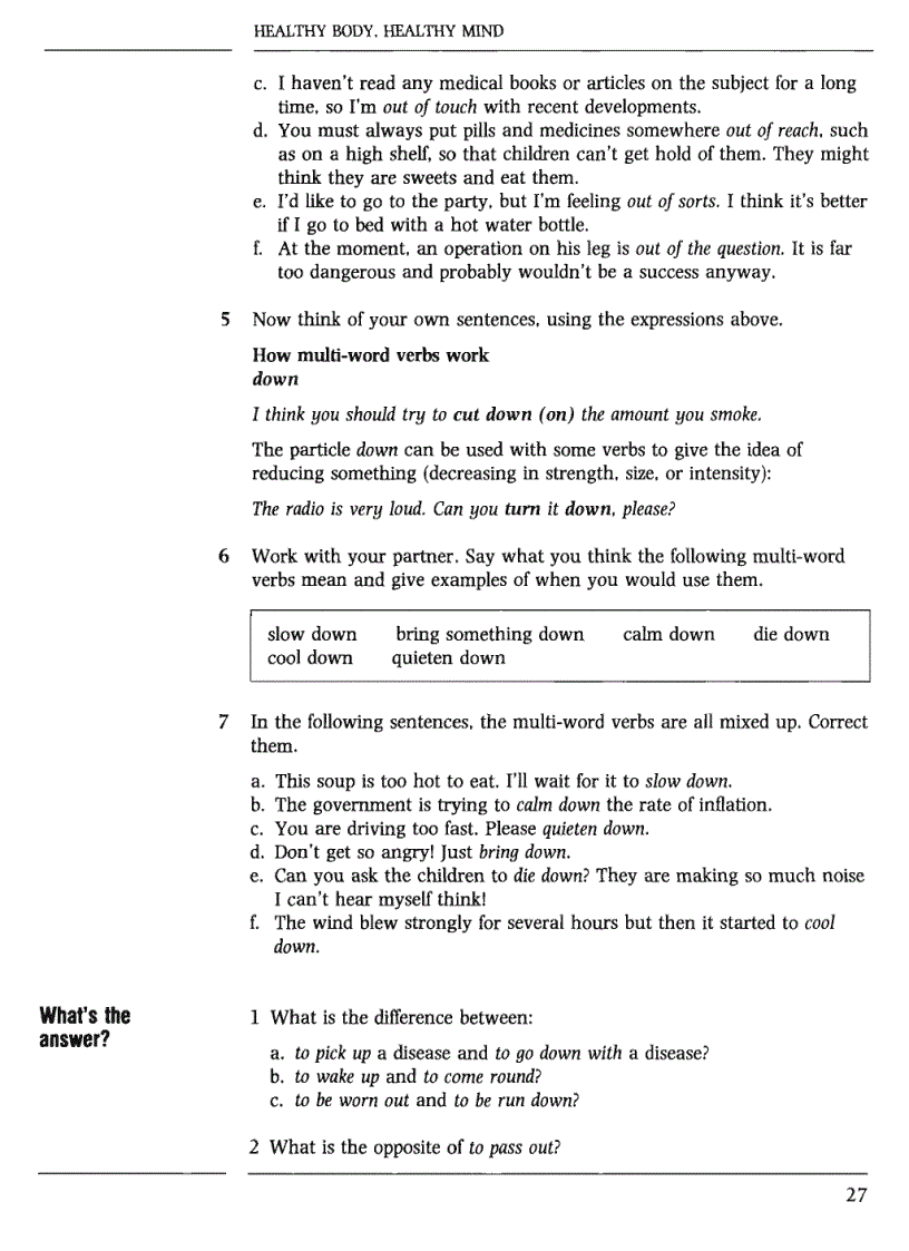 image for page Headway Phrasal Verbs and Idioms Upper Intermediate
