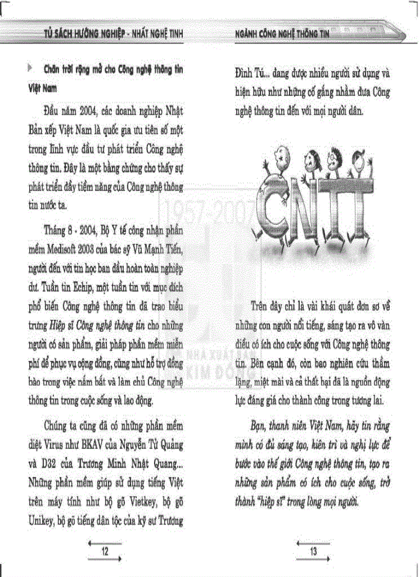 image for page Tủ sách hướng nghiệp Nhất nghệ tinh Ngành công nghệ thông tin