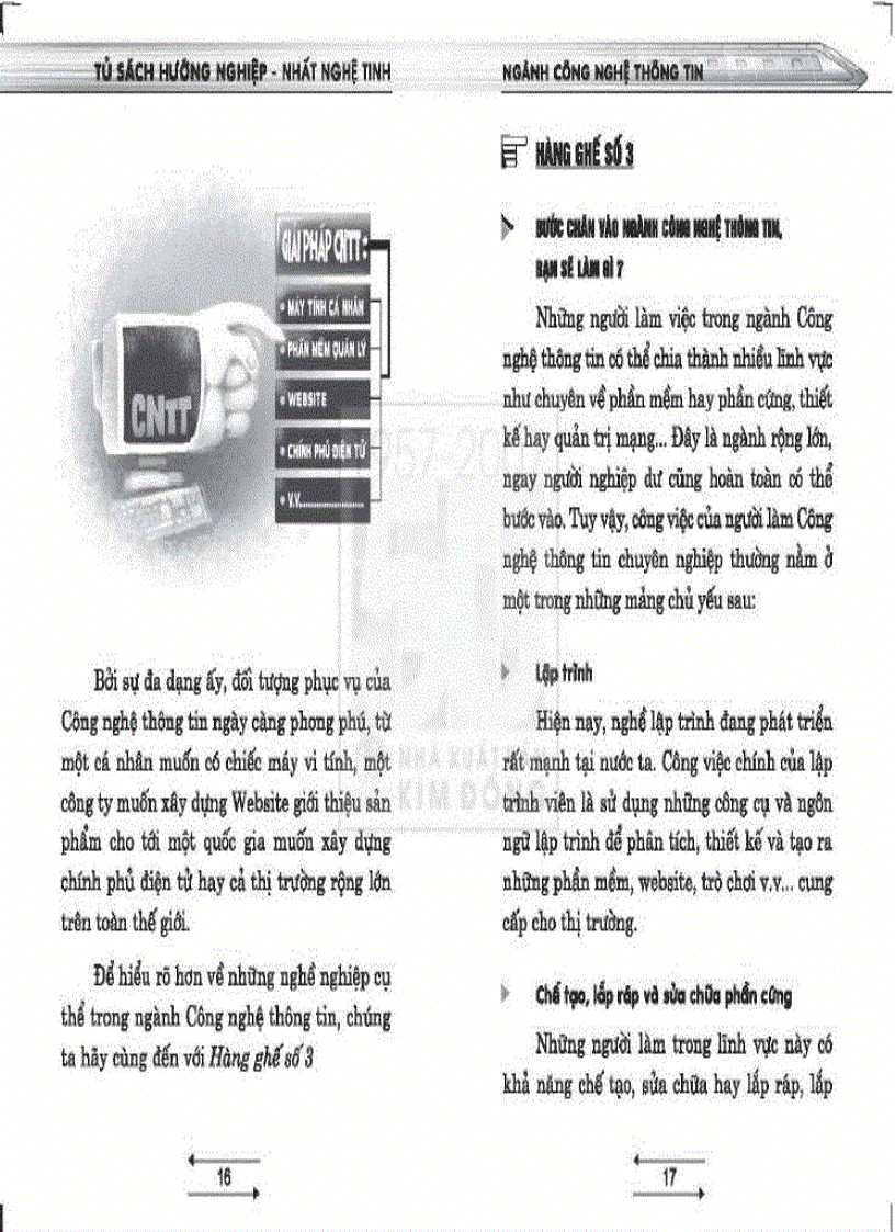 image for page Tủ sách hướng nghiệp Nhất nghệ tinh Ngành công nghệ thông tin